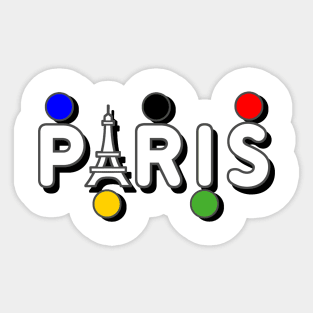 Paris color Olympic Sticker